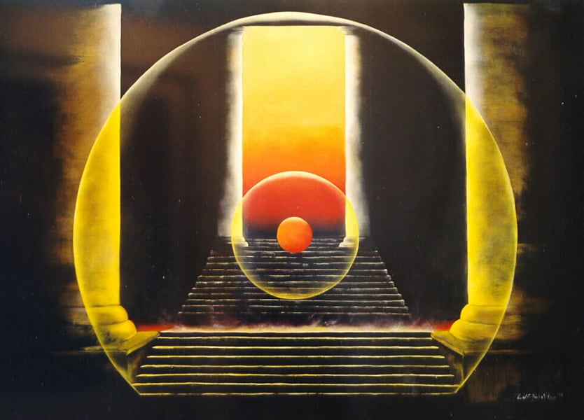 Das Ziel (1999) / Öl a. L. / 70x100cm