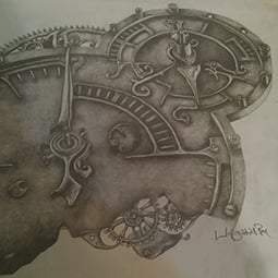 Zeitmaschine (2017) / 60x80cm