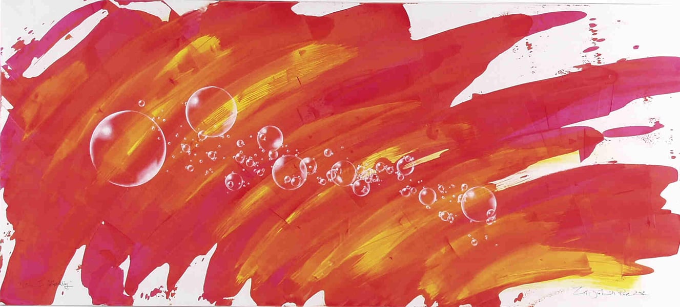 Bubbles (2002) / Öl a. L. / 100x200cm