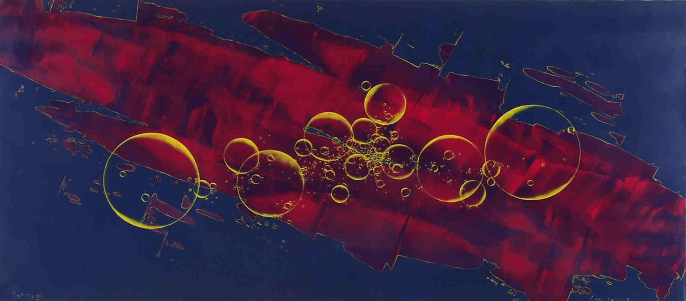 Bubbles (2002) / Öl a. L. / 100x200cm