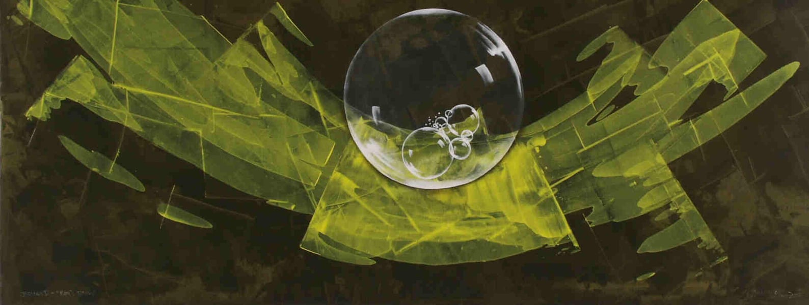 Bubbles (2002) / Öl a. L. / 100x200cm