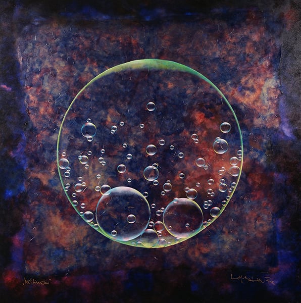 Multiversum (2010) / Öl a. L. / 150x150cm