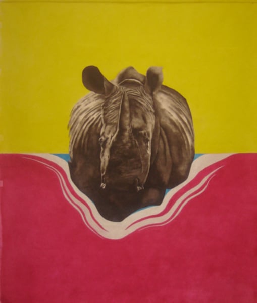 Rino (2002) / Öl a. L. / 140x250cm